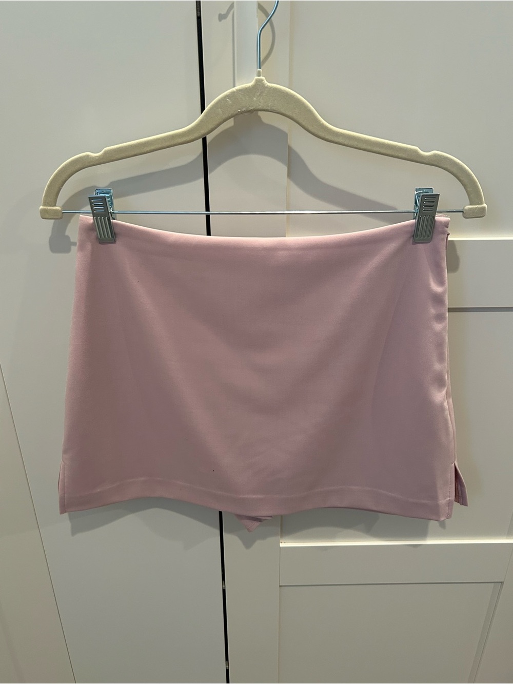 Express Light Pink Mini Skirt